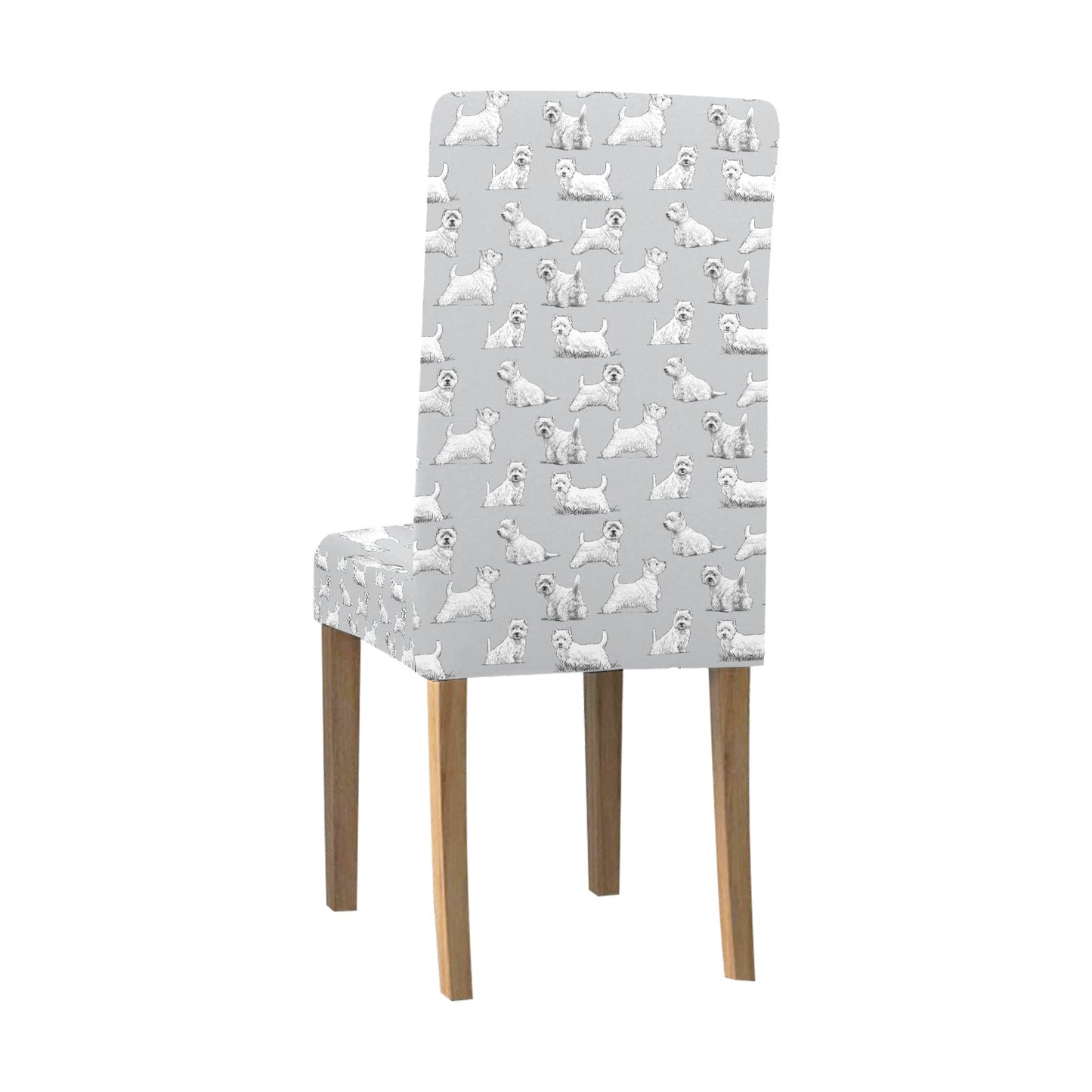 Scottish Terriers Print Design LKS3011 Dining Chair Slipcover