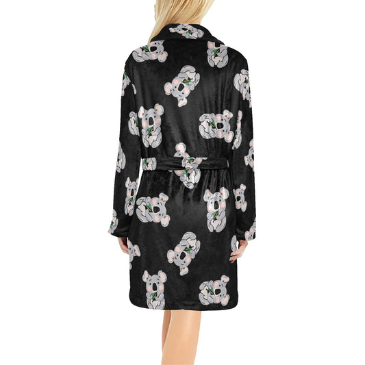 Koala Pattern Print Design 05 Women's Fleece Robe