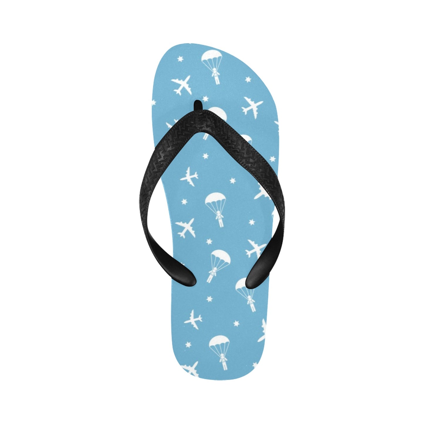 Skydiver Print Design LKS303 Flip Flops