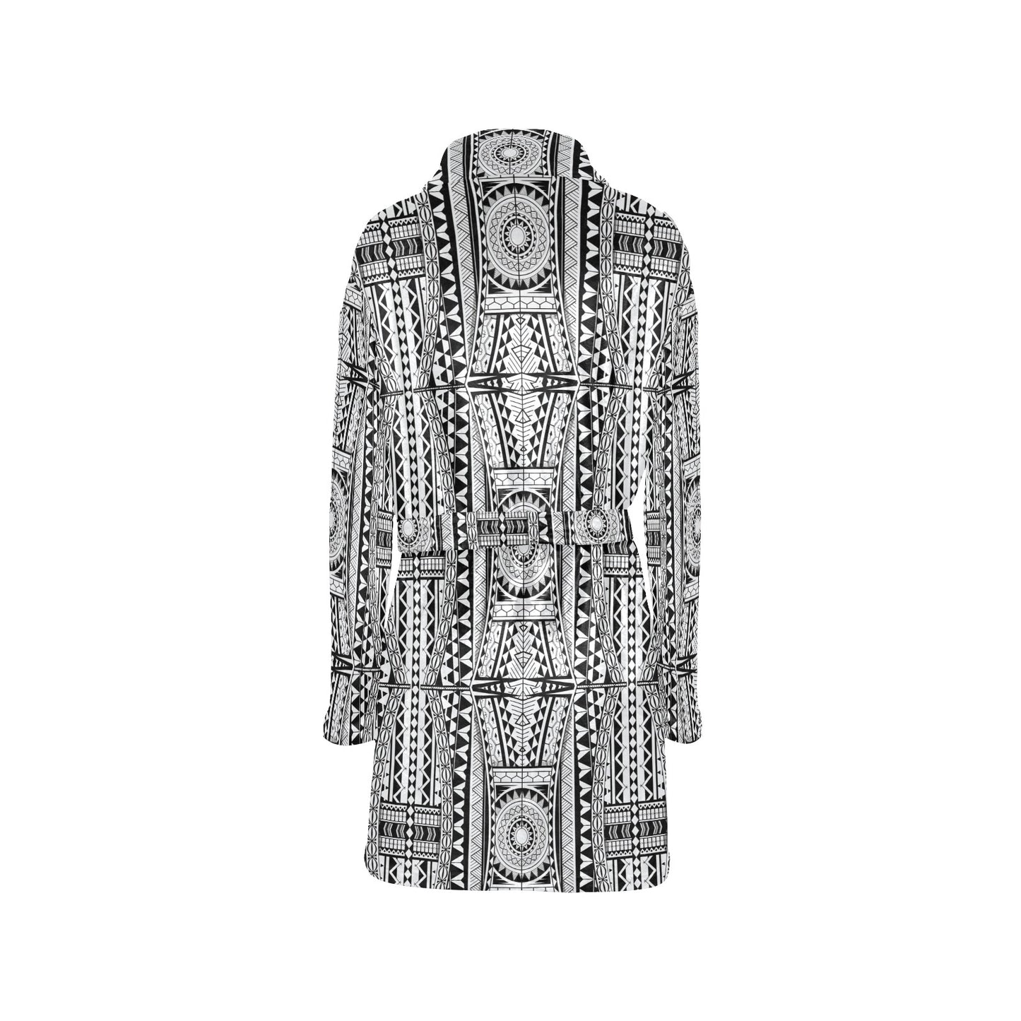 Polynesian Tattoo Design Women's Fleece Robe