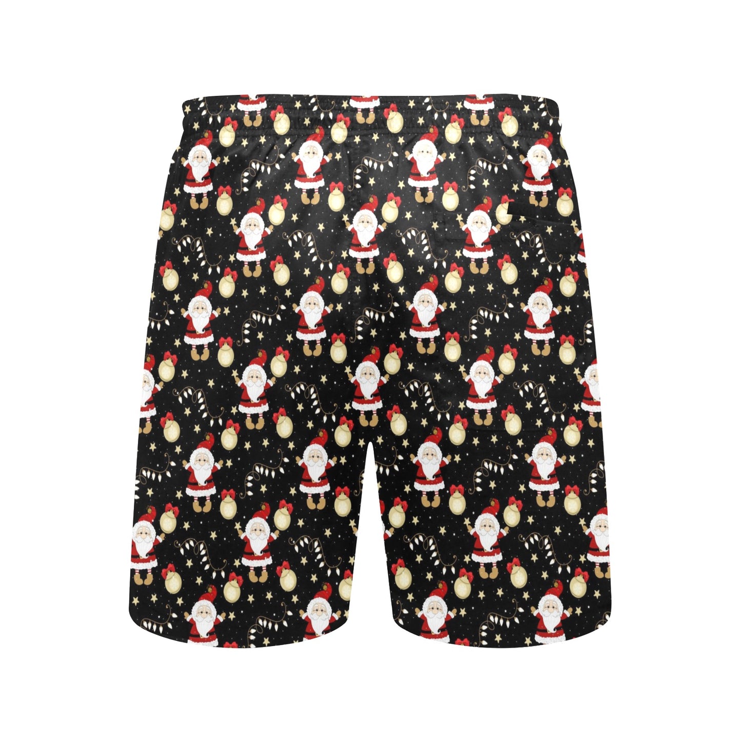 Santa Christmas Themed Print Design LKS307 Men's Swim Trunks Beach Shorts