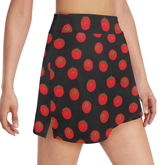 Tomato Print Design LKS305 17" Golf & Pickleball Skort with Pockets