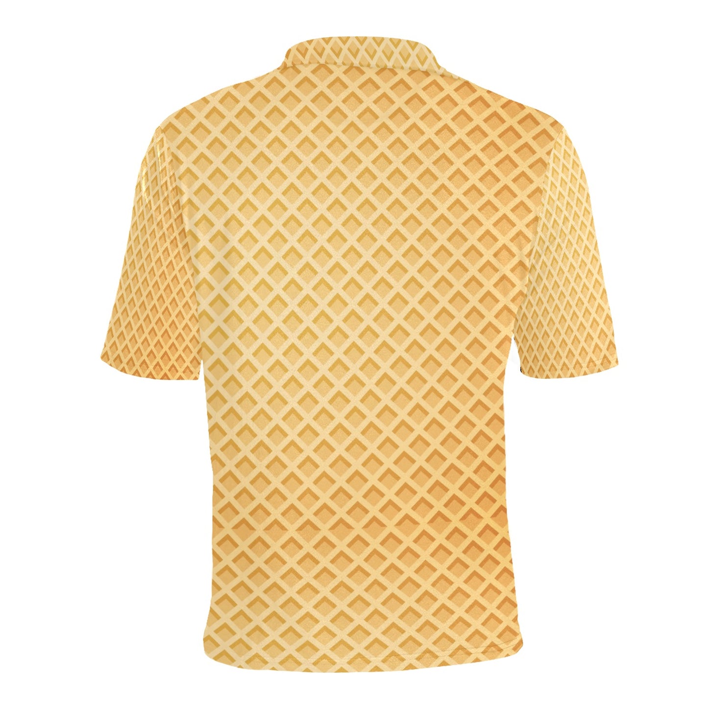 Waffle Texture Print Design LKS302 Men Polo Shirt