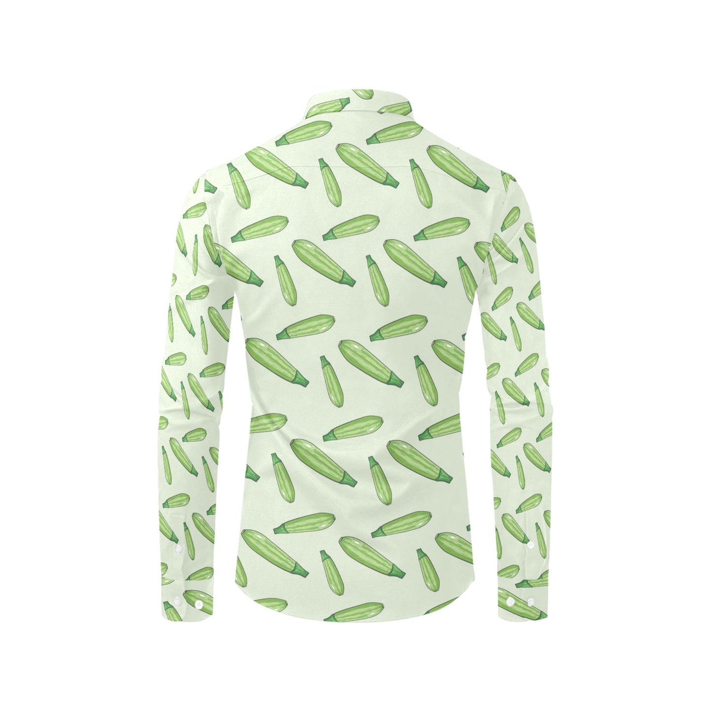Zucchini Print Design LKS302 Men's Long Sleeve Dress Shirt