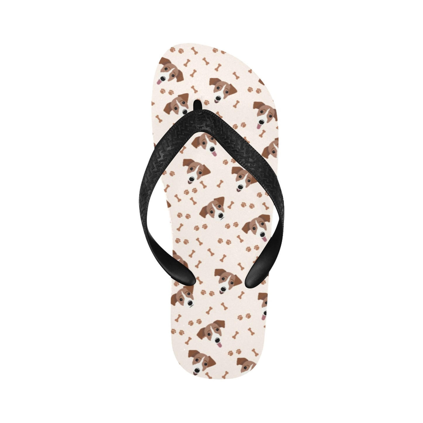 Russell Terriers Paw Print Design LKS303 Flip Flops