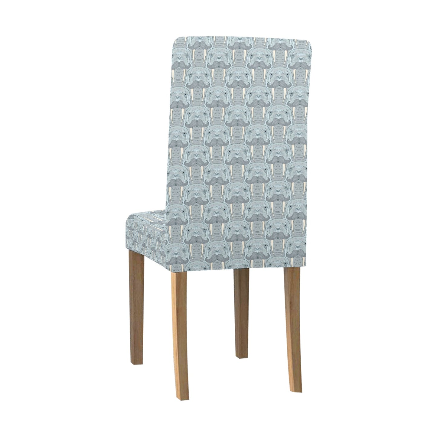 Walrus Print Design LKS402 Dining Chair Slipcover