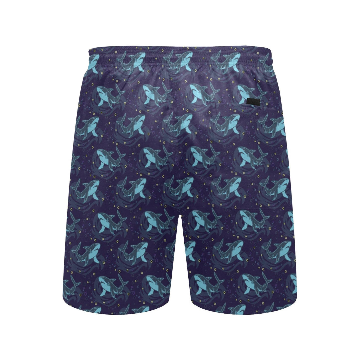 Shark Print Design LKS306 Men's Swim Trunks Beach Shorts
