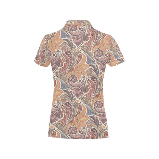 Boho Pattern Print Design 03 Women's Polo Shirt