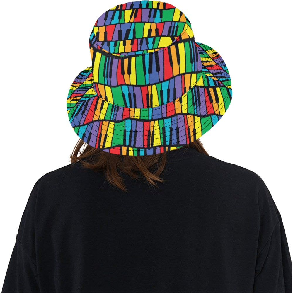 Piano Print Design LKS402 Unisex Bucket Hat