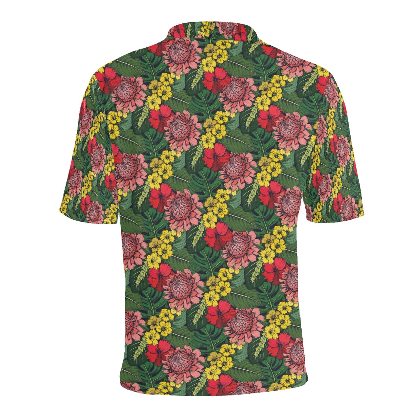 Summer Floral Print Design LKS305 Men Polo Shirt