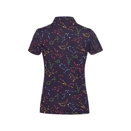 Zodiac Print Design LKS301 Women's Polo Shirt