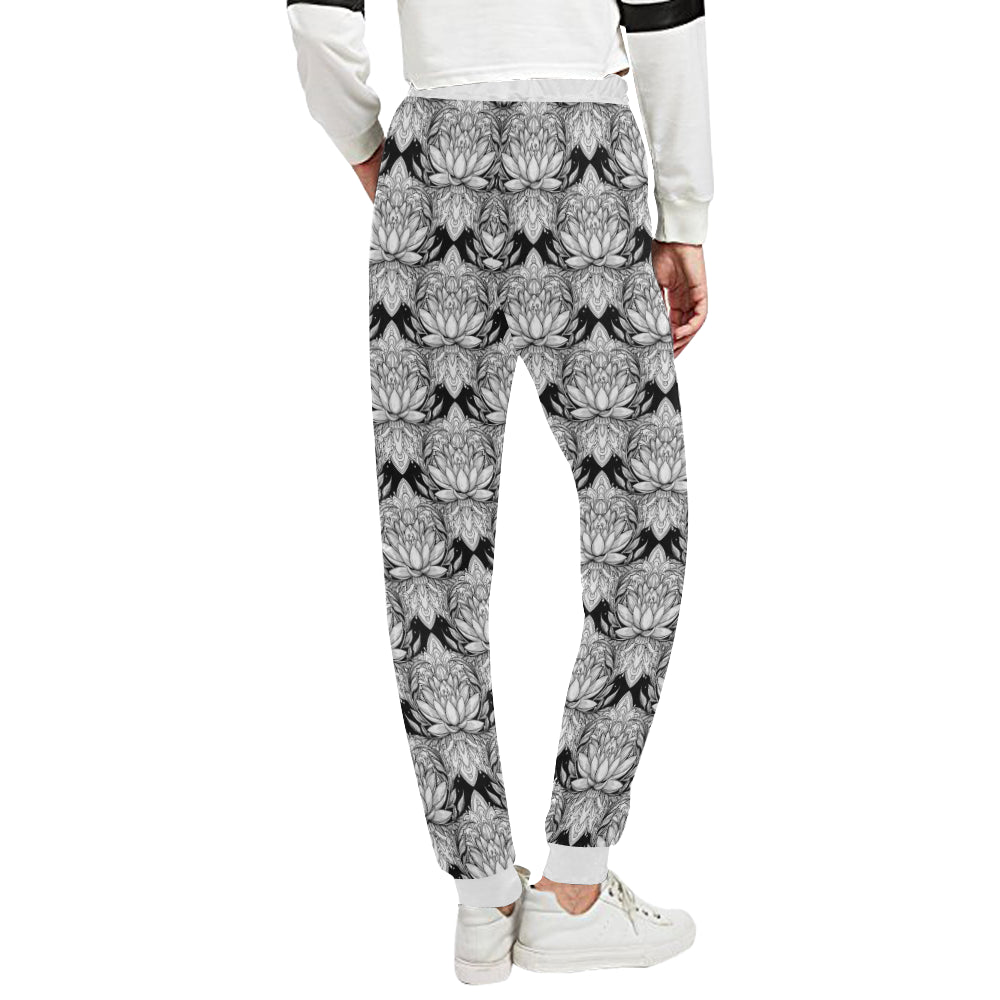 Lotus Mandala Print Pattern Unisex Sweatpants