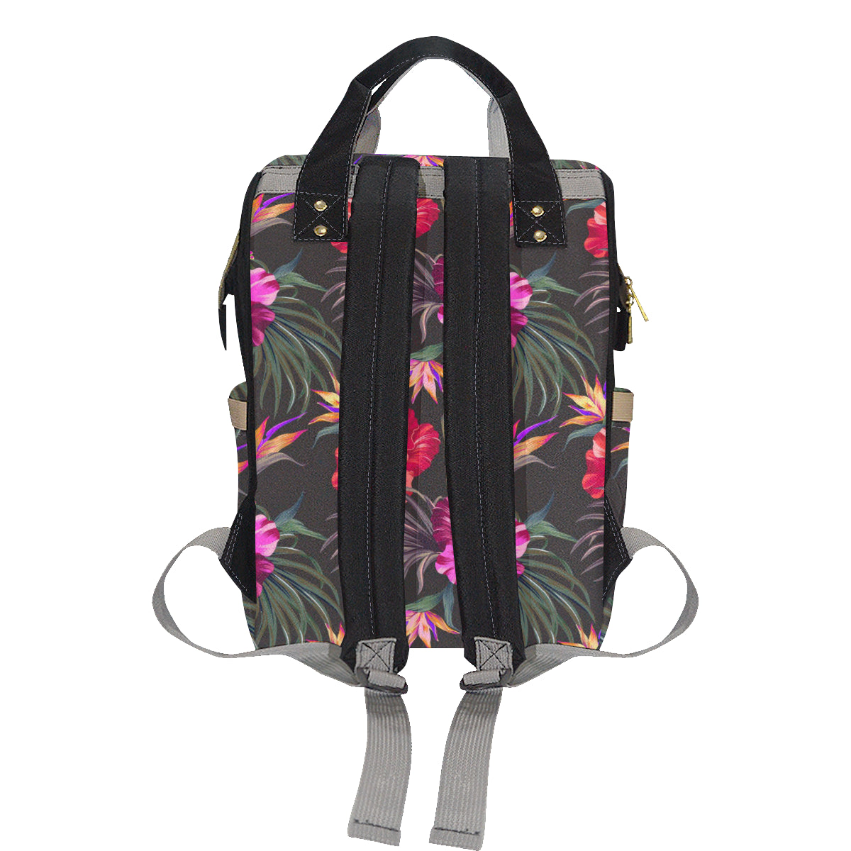 Hibiscus Pattern Print Design HB014 Diaper Bag Backpack