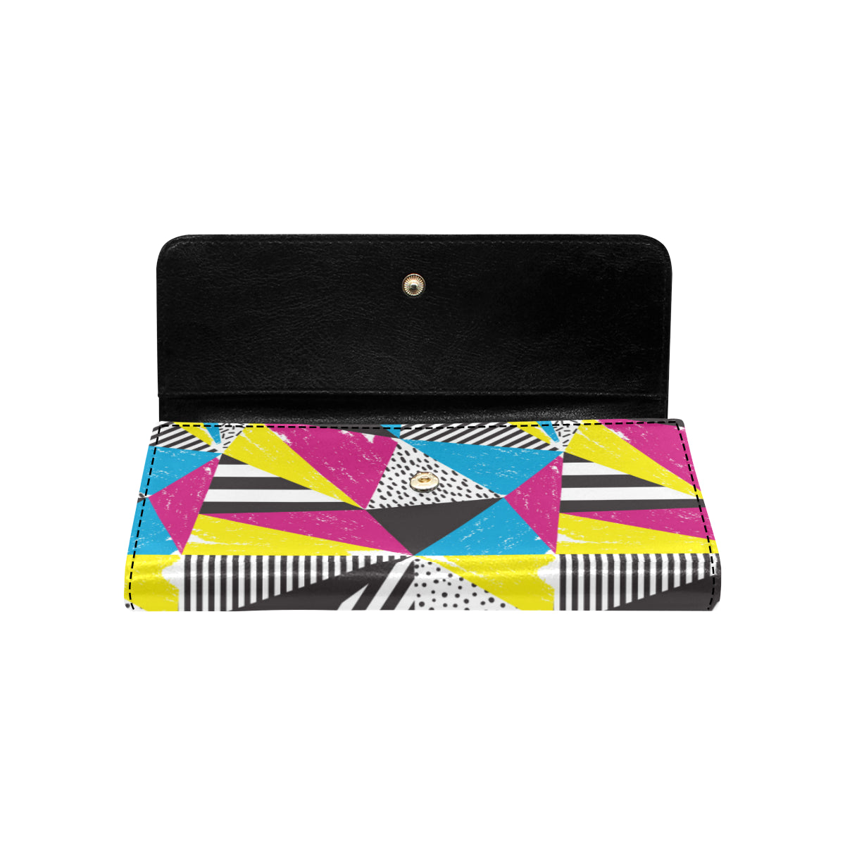 80s Pattern Print Design 2 Women's Trifold Wallet