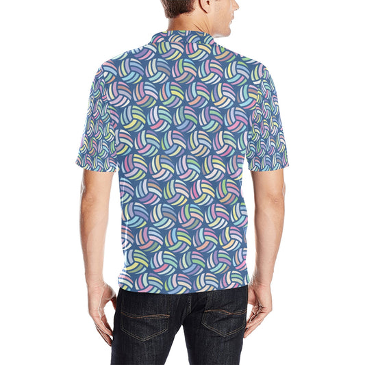 Volleyball Print Design LKS301 Men Polo Shirt