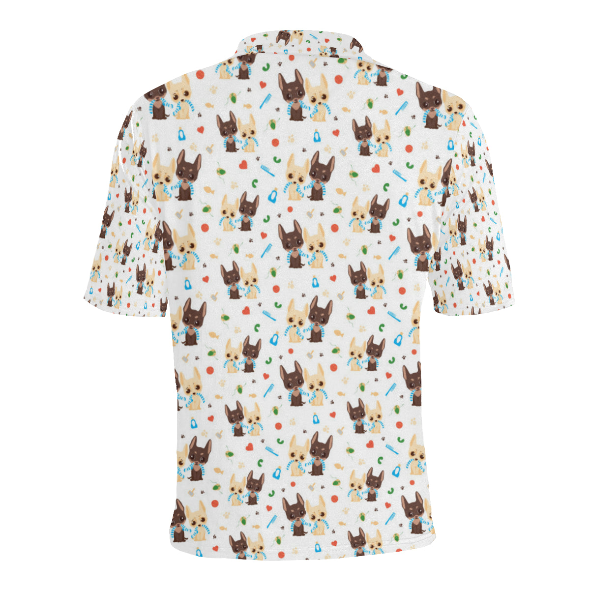 Chihuahua Pattern Print Design 06 Men Polo Shirt