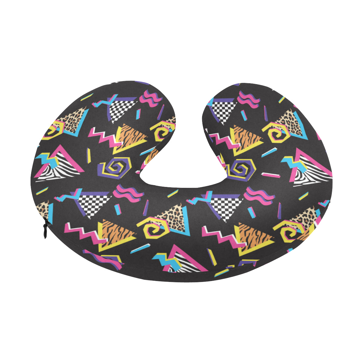 80s Pattern Print Design 3 U-Shaped Travel Neck Pillow