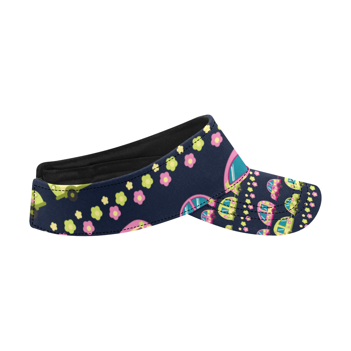 Camper Cute Camping Design No 3 Print Unisex Sun Visor