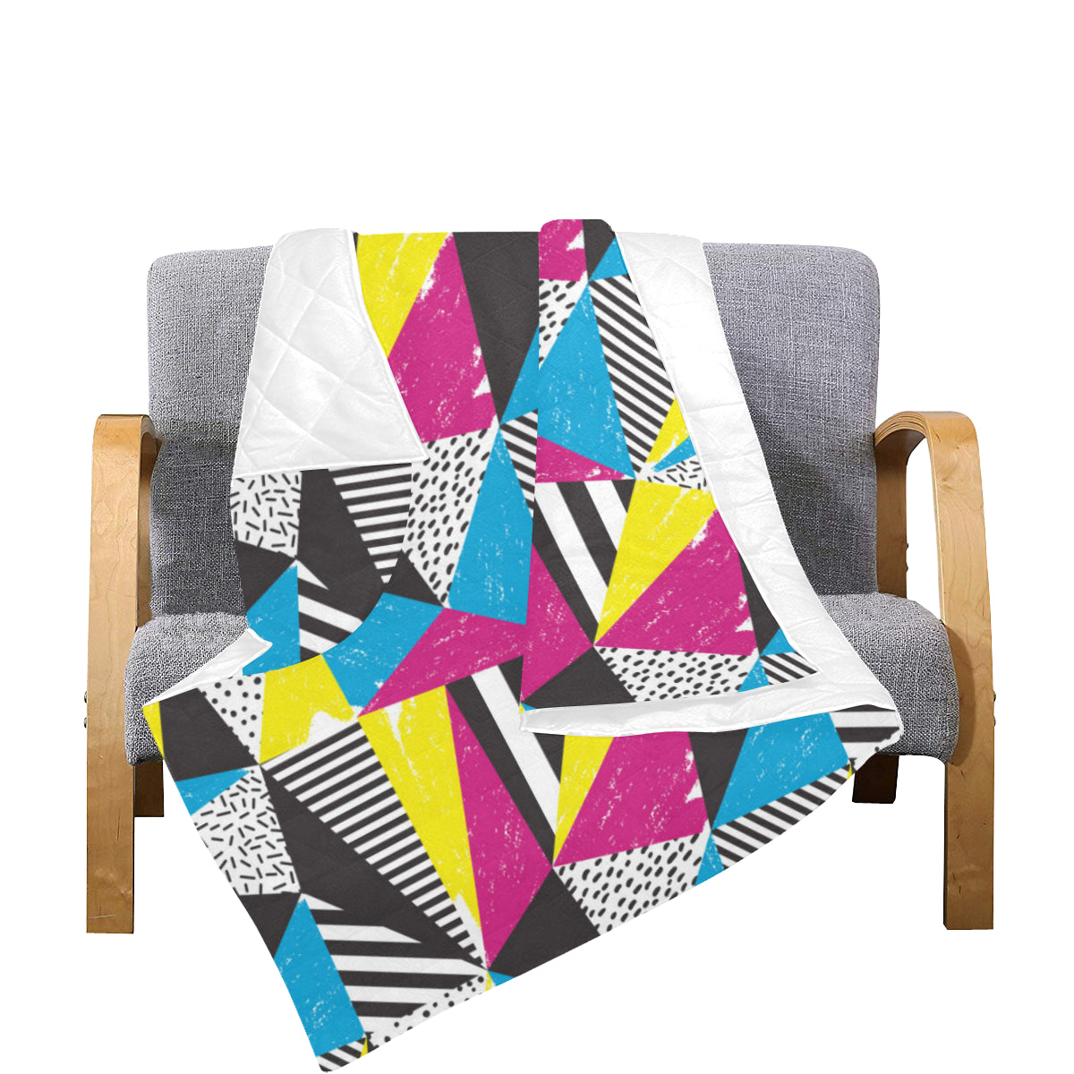 80s Pattern Print Design 2 Premium Quilt