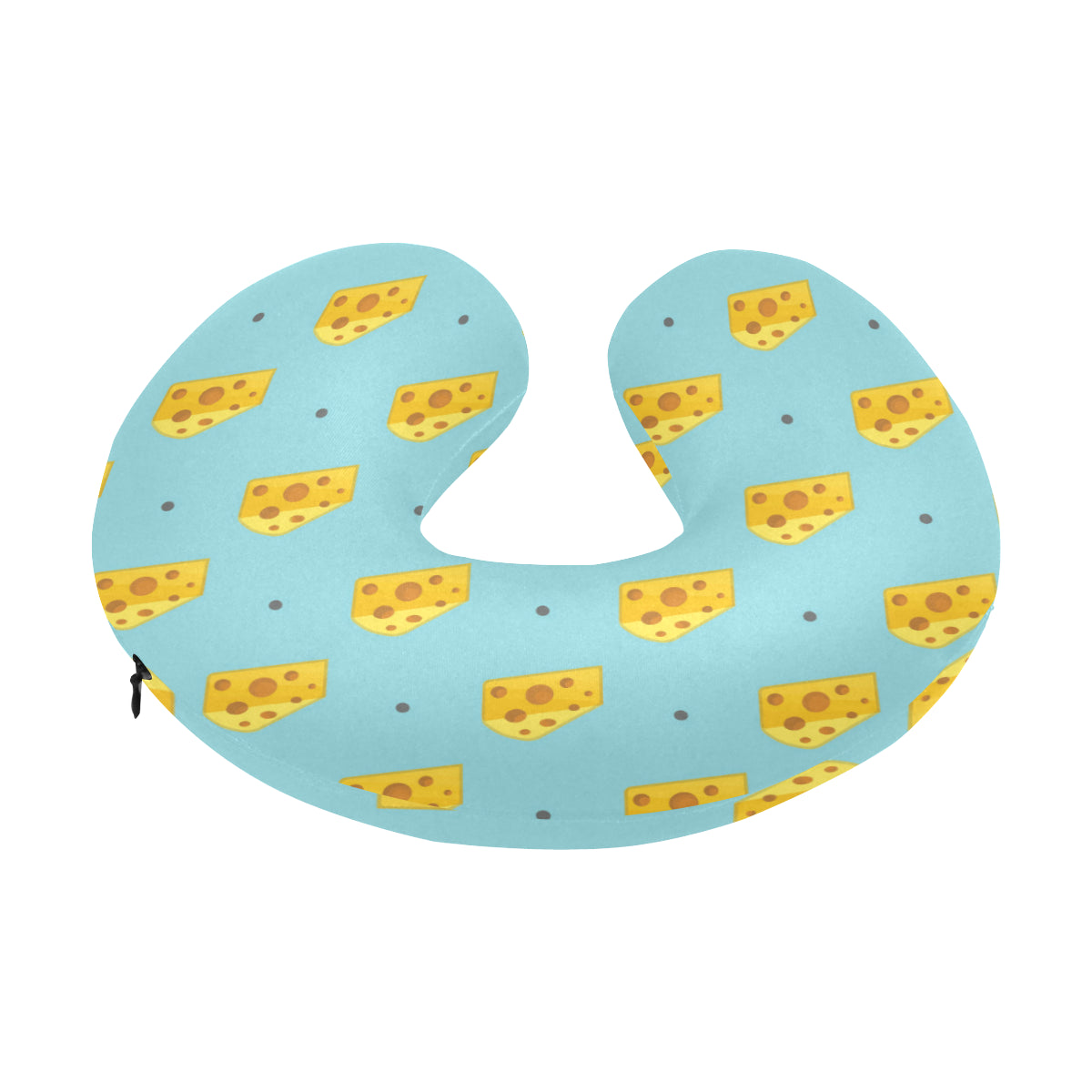 Cheese Pattern Print Design 02 U-Shaped Travel Neck Pillow