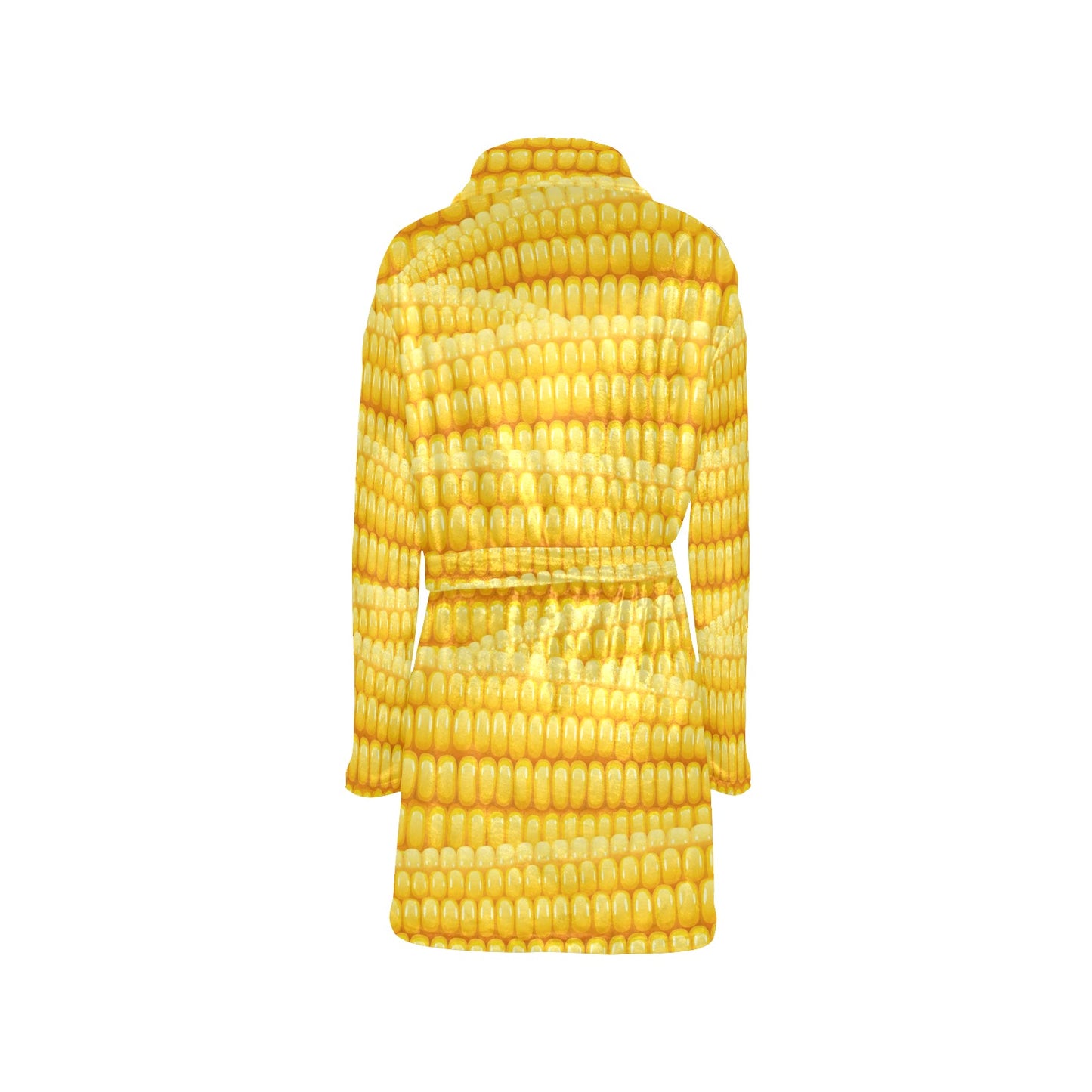 Agricultural Corn cob Pattern Women's Fleece Robe