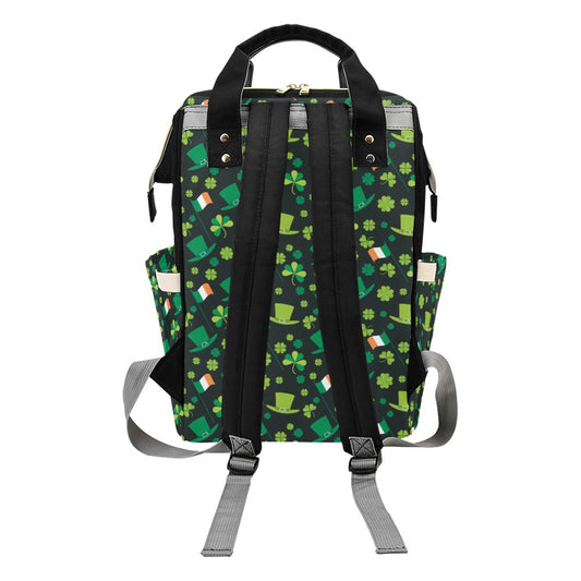 Shamrock Saint Patrick's Day Print Design LKS304 Diaper Bag Backpack