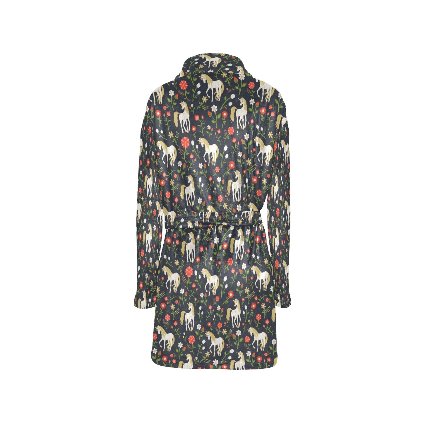 Unicorn Print Design LKS301 Women's Fleece Robe