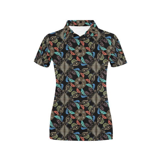 Ancient Greek Print Design LKS308 Women's Polo Shirt