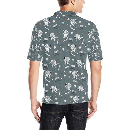 Skateboard Print Design LKS306 Men Polo Shirt