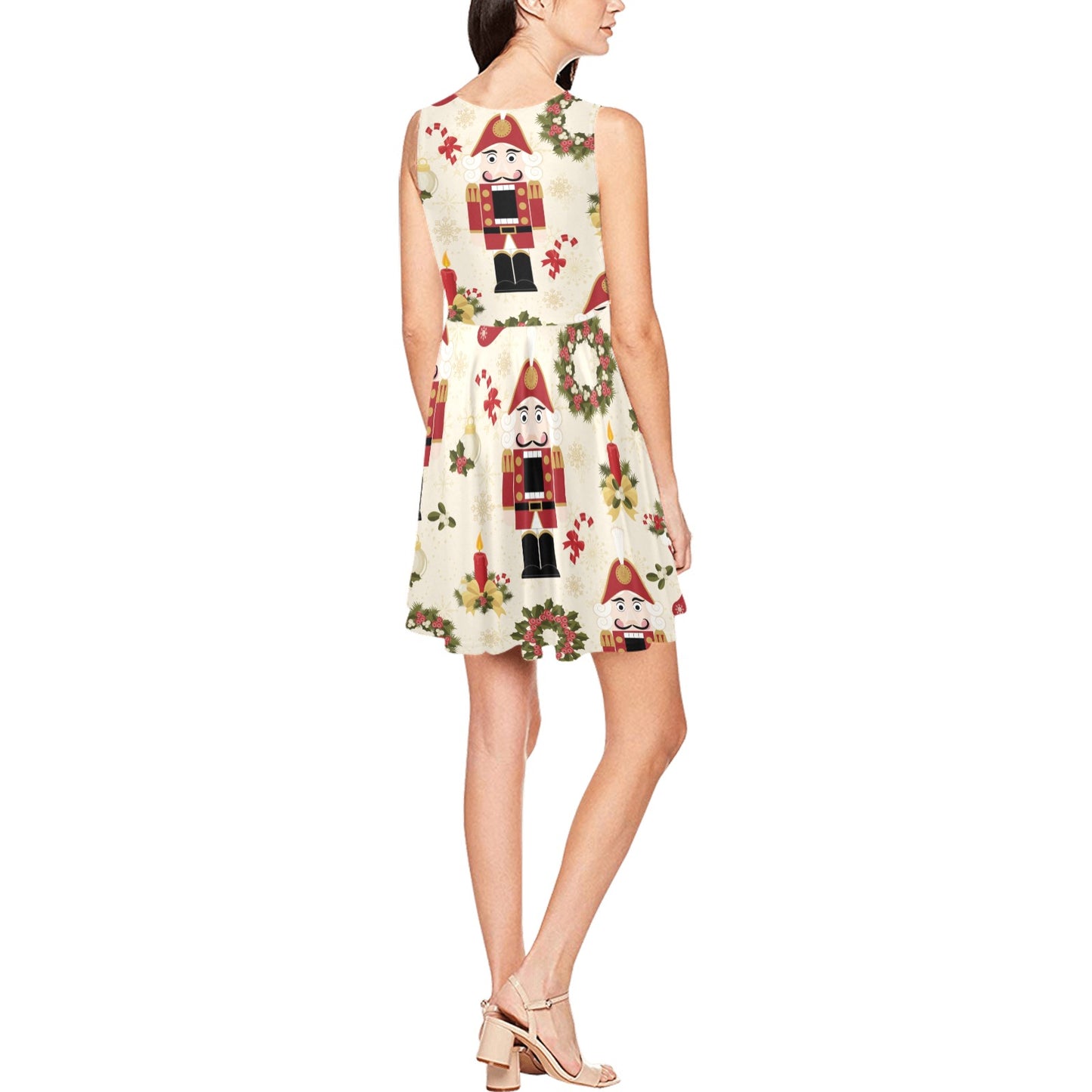 Nutcracker Pattern Print Design A01 Sleeveless Dress