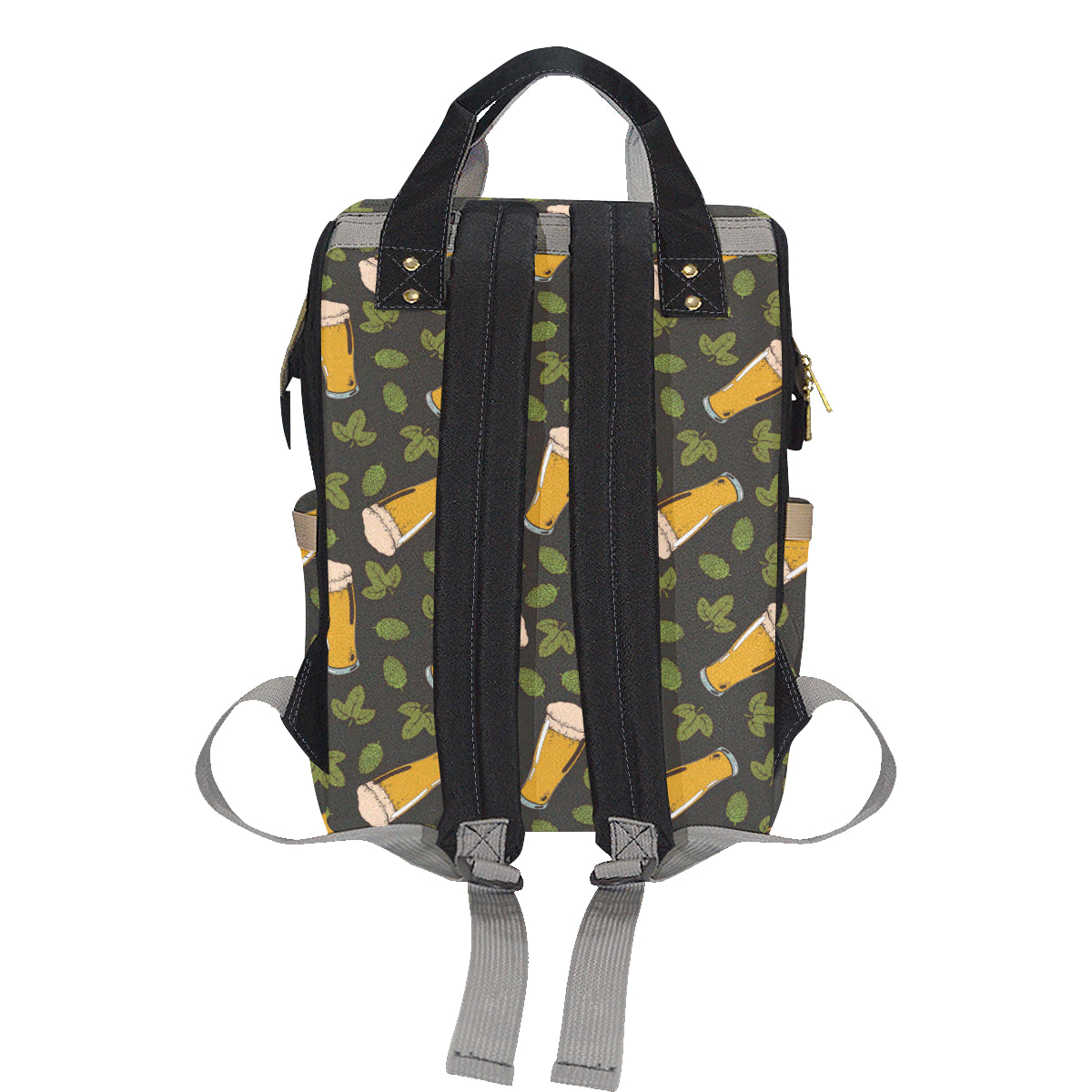 Beer Iris Pattern Print Design 02 Diaper Bag Backpack