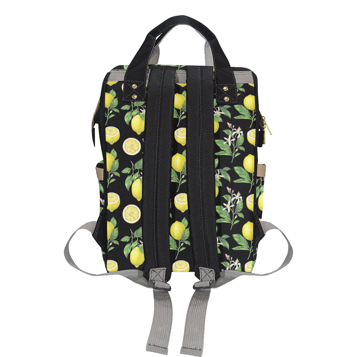 Lemon Pattern Print Design LM02 Diaper Bag Backpack