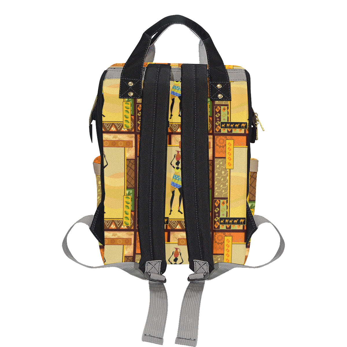 African Girl Design Diaper Bag Backpack