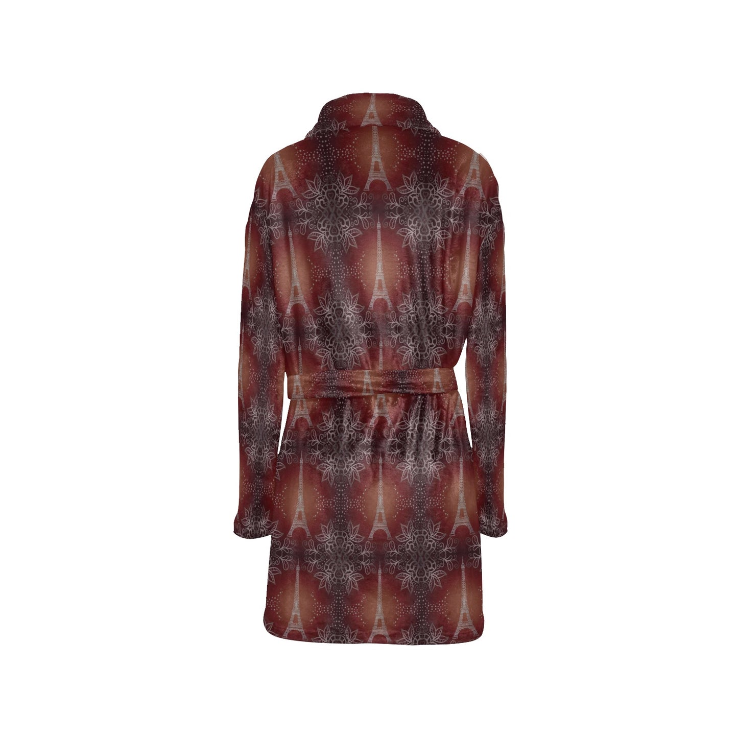 Eiffel Tower Drawing Print Women's Fleece Robe