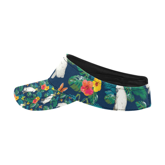 Cockatoo Tropical Pattern Print Design 02 Unisex Sun Visor