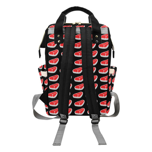 Steak Print Design LKS303 Diaper Bag Backpack