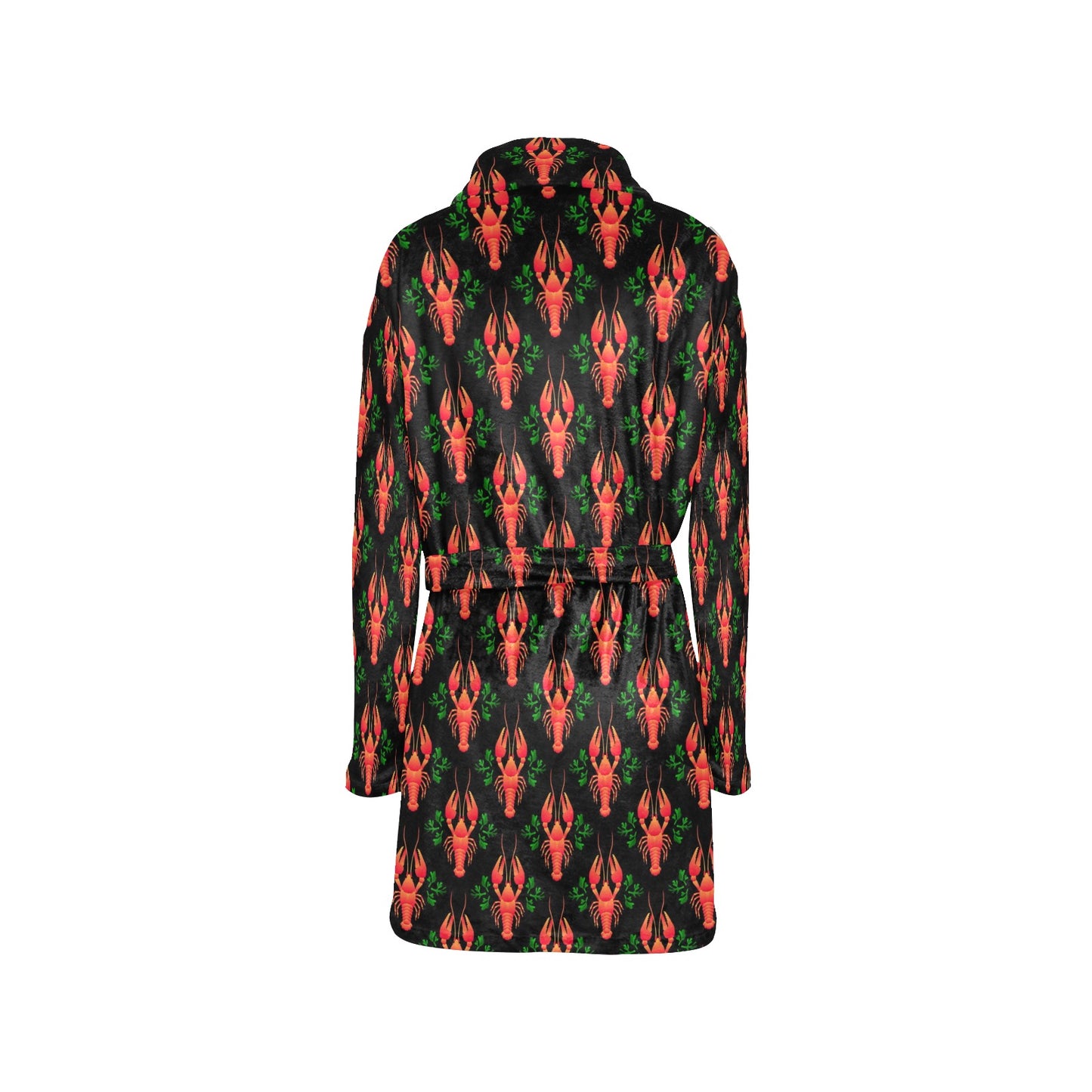 Lobster Print Design LKS403 Women's Fleece Robe