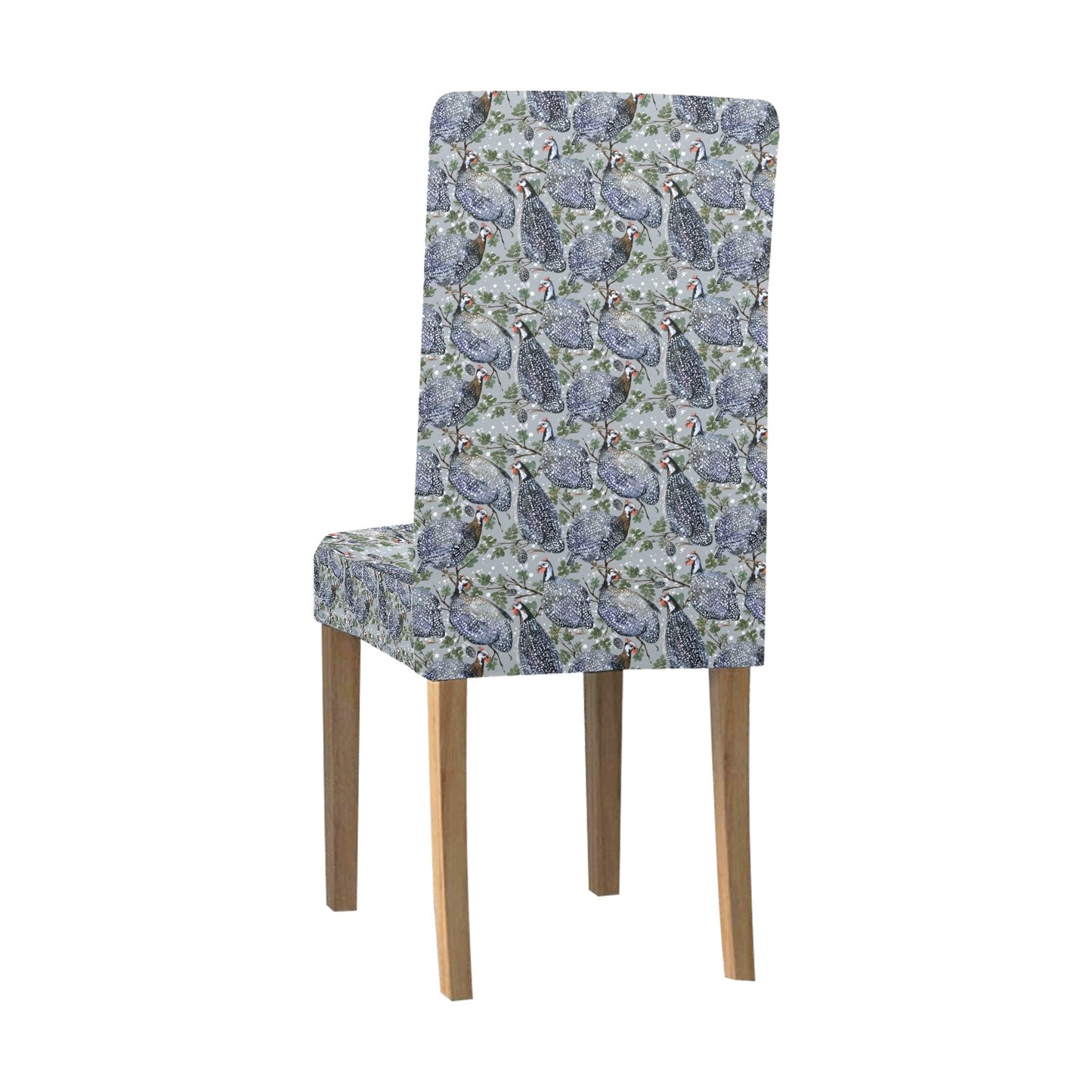 Guinea Fowl Print Design LKS402 Dining Chair Slipcover
