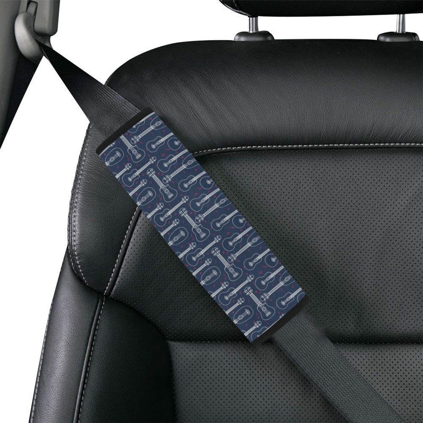 Ukulele Print Design LKS401 Car Seat Belt Cover