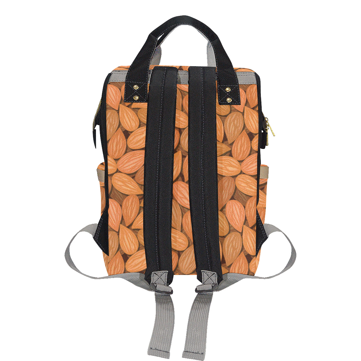 Almond Pattern Print Design 01 Diaper Bag Backpack
