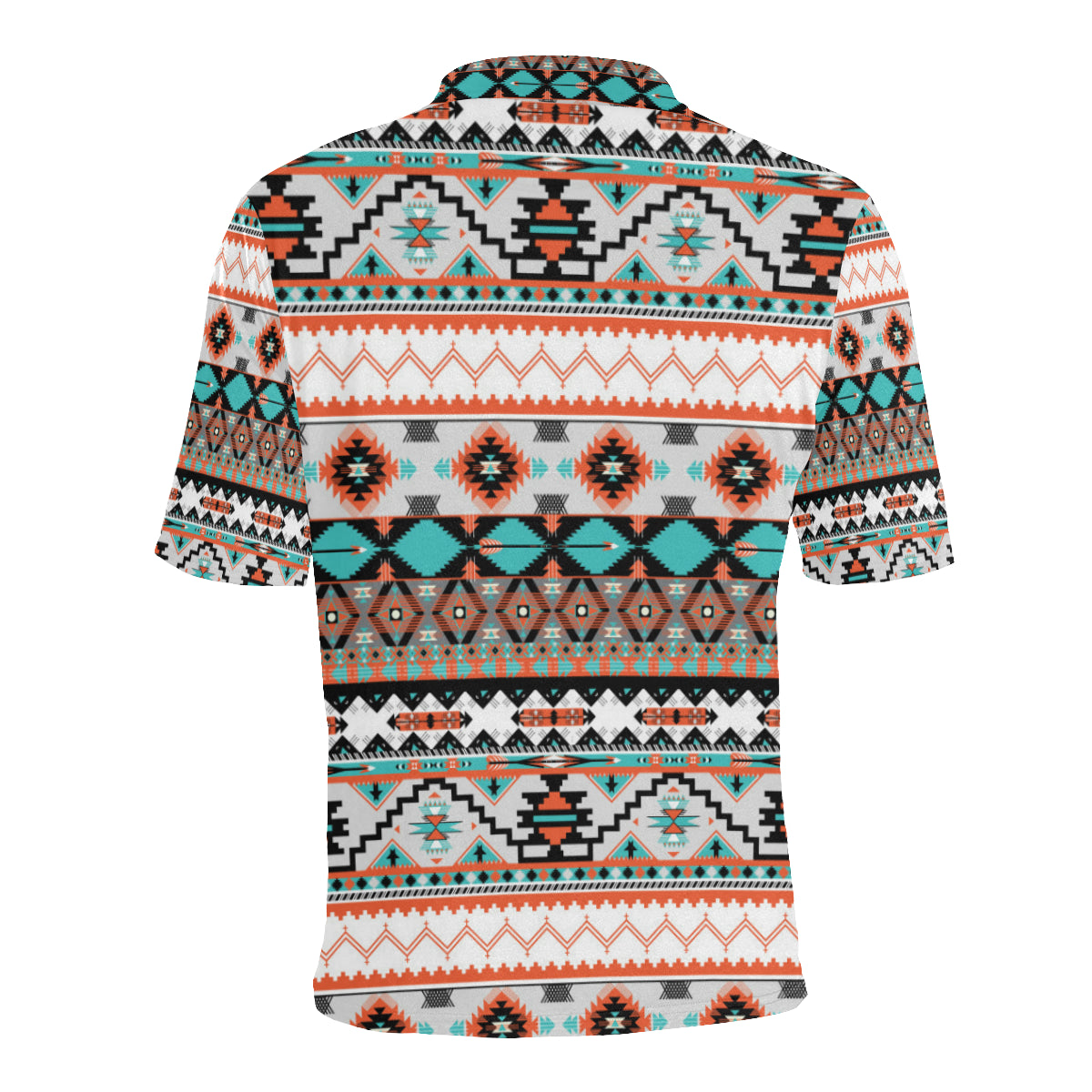 Tribal Aztec Indians pattern Men Polo Shirt