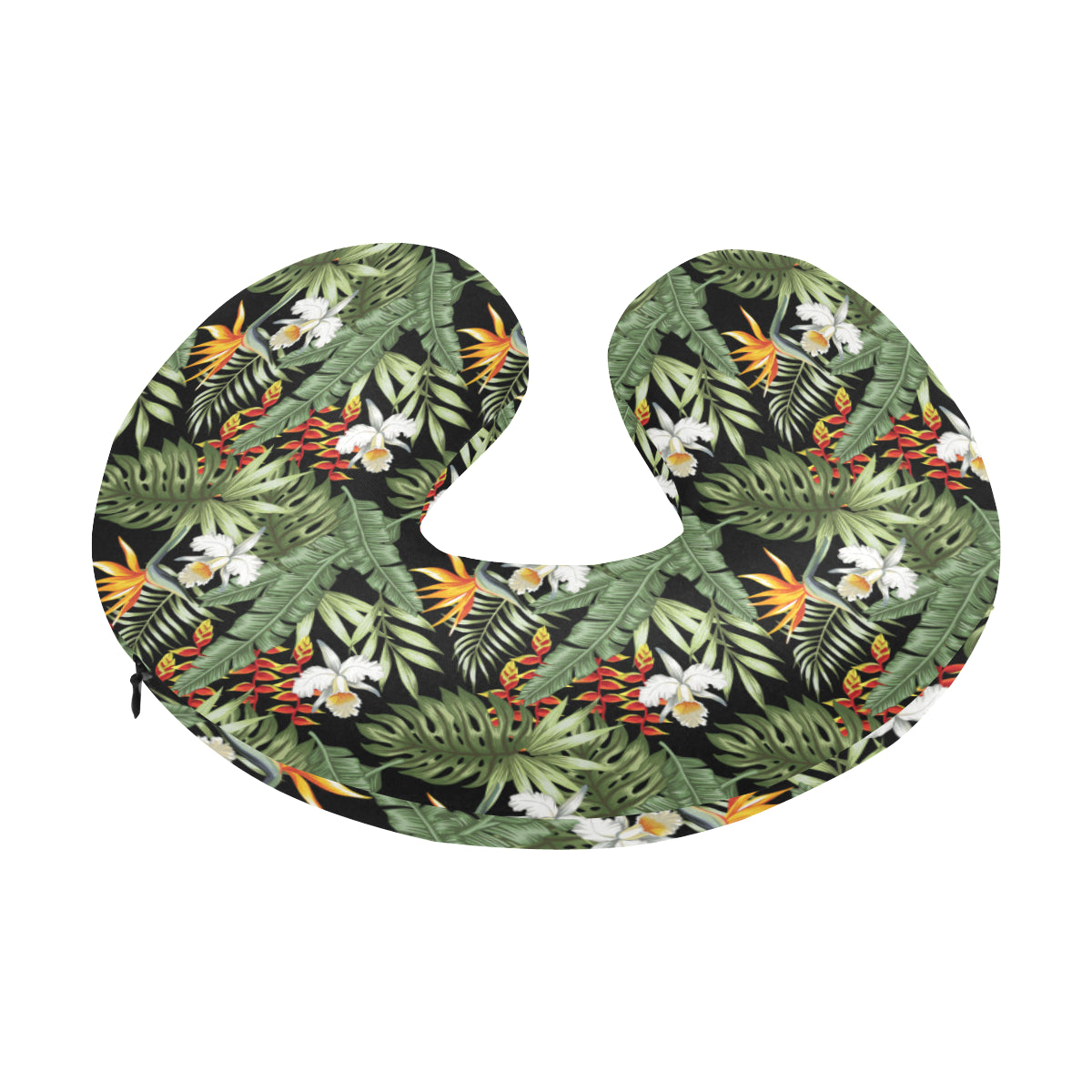 Bird Of Paradise Pattern Print Design 02 U-Shaped Travel Neck Pillow