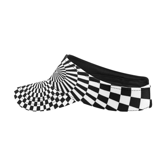 Checkered Flag Optical illusion Unisex Sun Visor