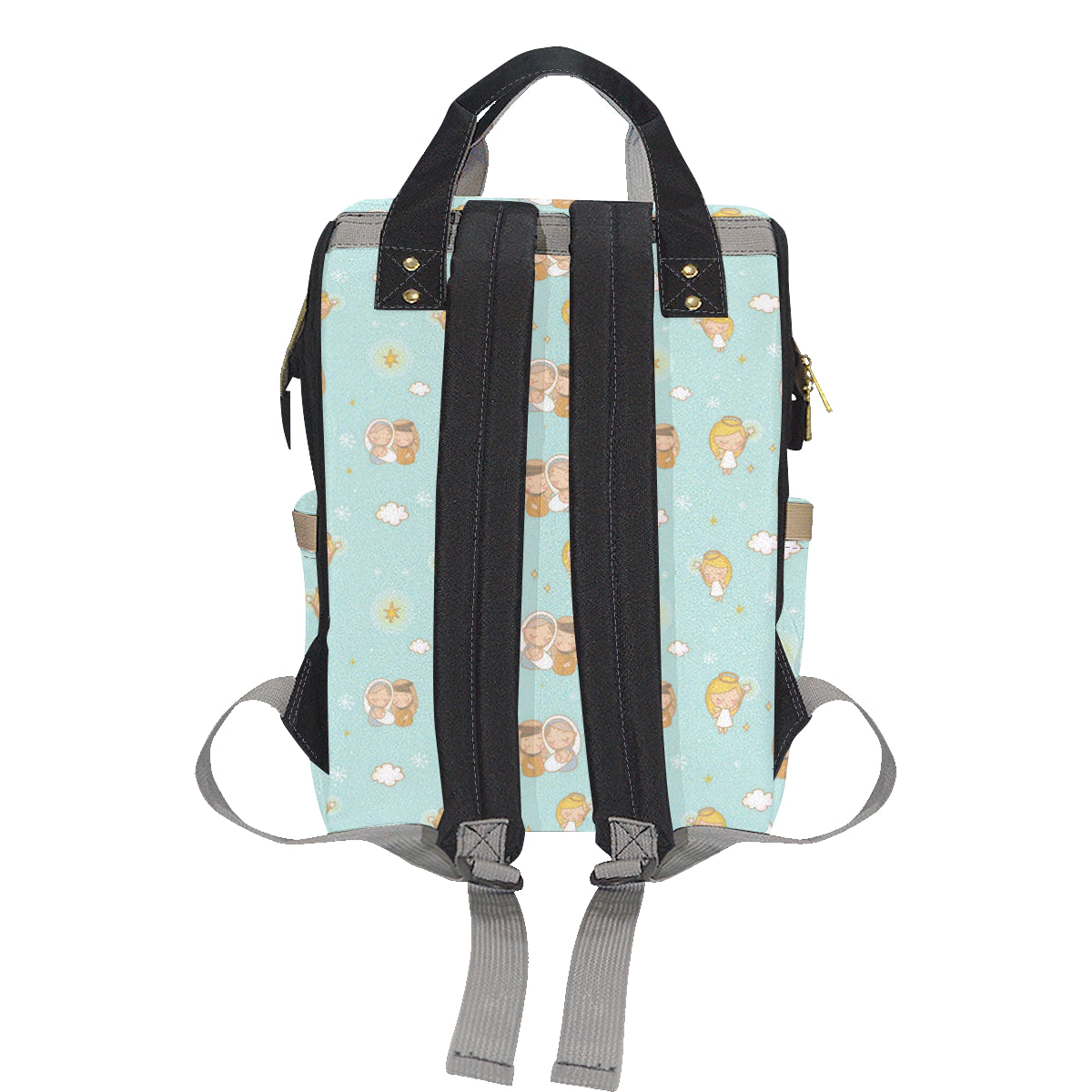 Christian Pattern Print Design 01 Diaper Bag Backpack