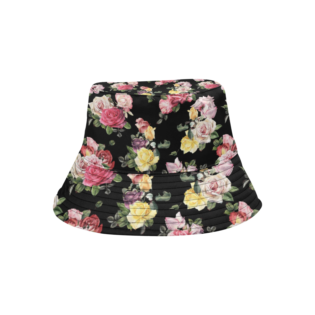 Rose Pattern Print Design RO010 Unisex Bucket Hat