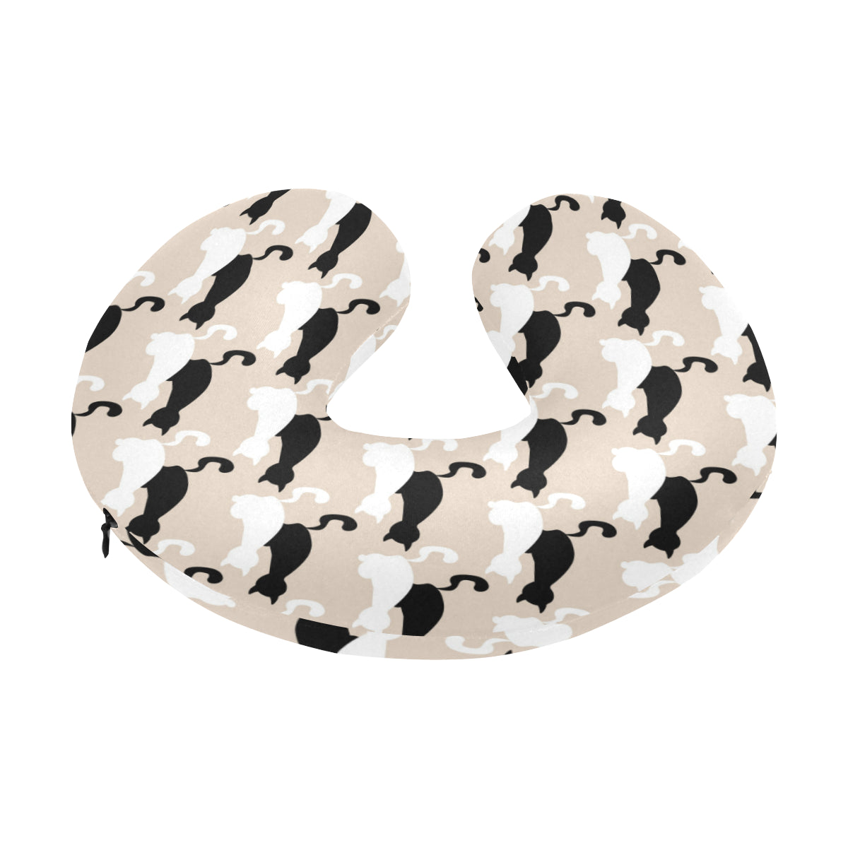 Cat Pattern Print Design 04 U-Shaped Travel Neck Pillow