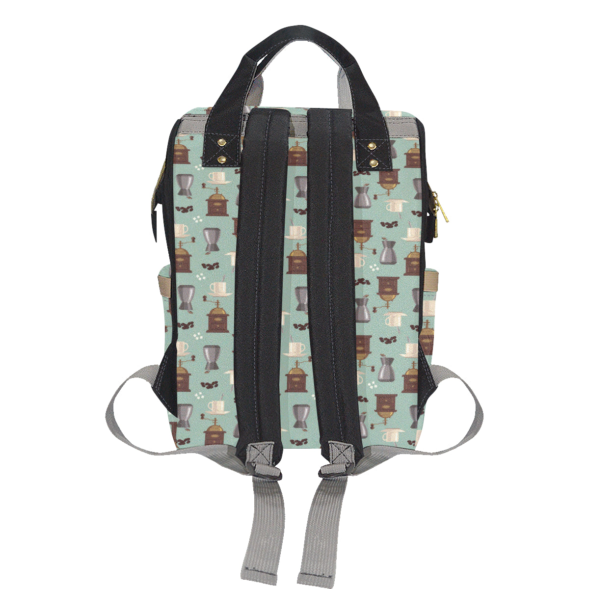 Coffee Pattern Print Design 04 Diaper Bag Backpack