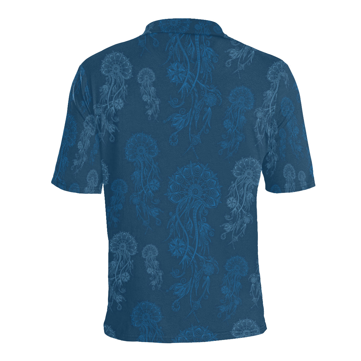 Jellyfish Pattern Print Design 01 Men Polo Shirt