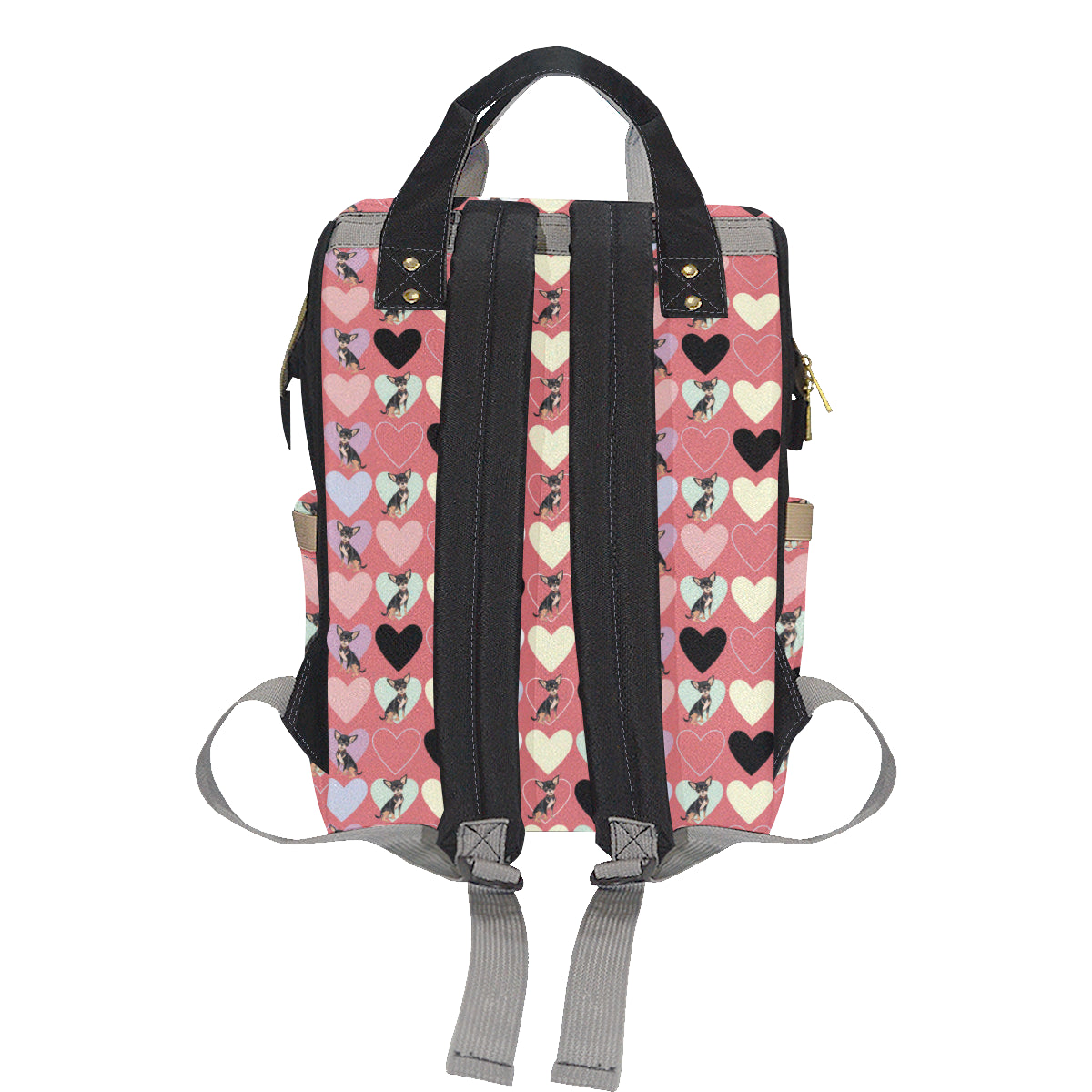 Chihuahua Pattern Print Design 01 Diaper Bag Backpack