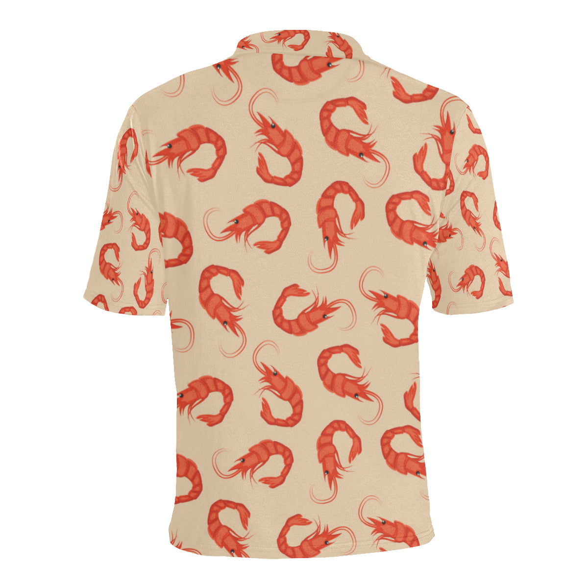 Prawn Pattern Print Design 02 Men Polo Shirt